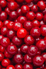 red cherry background