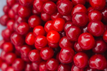 red cherry background