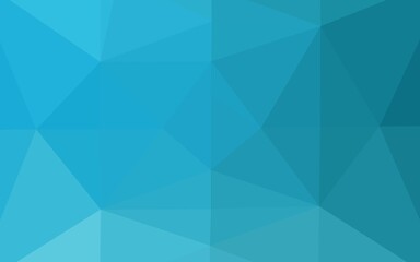 Light BLUE vector triangle mosaic cover.