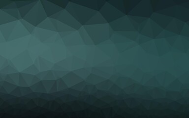 Dark Blue, Green vector polygonal background.