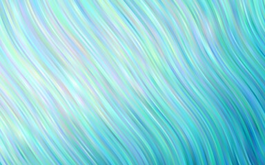 Light BLUE vector background with bent lines.