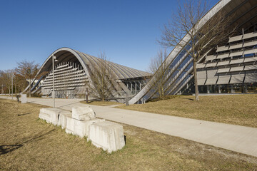 The museum Paul Klee was designed  in the form of a wave in Bern, Switzerland