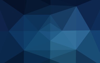 Dark BLUE vector abstract mosaic pattern.