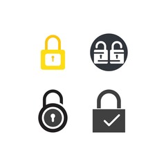 padlock logo icon