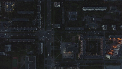 Aerial Townscape of Saint Petersburg City. Kalininsky District