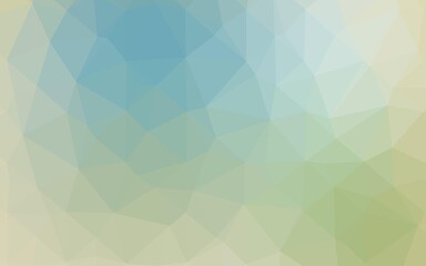 Light Blue, Green vector abstract polygonal cover.