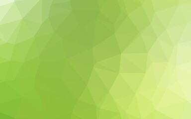 Light Green, Yellow vector abstract polygonal cover.