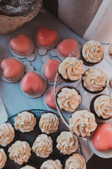 Wedding Candy Bar: Cupcakes, Eclairs, Panna Cotta and Wedding Cake