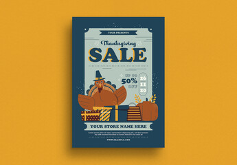 Special thanksgiving Sale Flyer Layout
