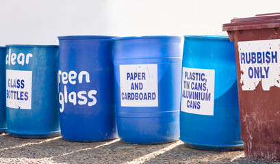 Waste separation in New Zealand - Coromandel, North Island, New Zealand