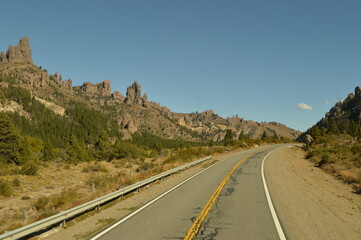 The beautiful Andes Mountains between Argentina and Chile 