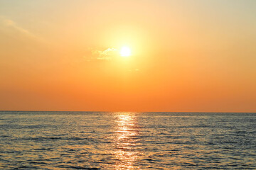 Fototapeta premium sunset in the sea