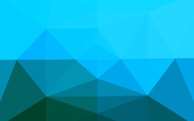Fototapeta premium Light BLUE vector low poly texture.