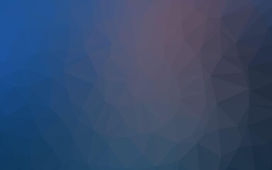Obraz premium Dark BLUE vector shining triangular template.