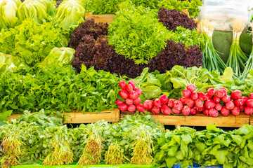 Vegetable for sales in turkish market in Antalia, Turkey