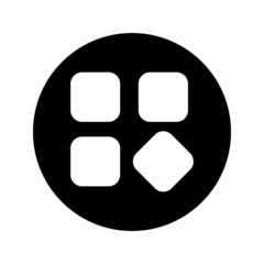 web menu icon. Flat design style. Menu icon. vector illustration. grid view icon vector for any purposes on white background