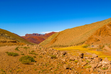 Arid Landscape Brava Lagoon Reserve La Rioja, Argentina