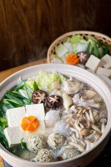 Chicken Nabe, japanese hot pot