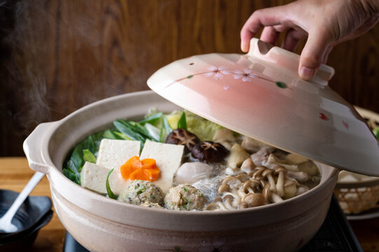 Chicken Nabe, japanese hot pot