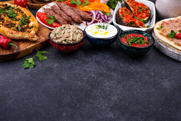 Traditional Turkish or Middle eastern dishes