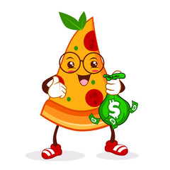 pizza mascot cartoon