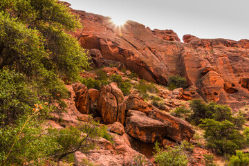 Johnson's Arch, Johnson Canyon, Snow Canyon State Park, Utah, USA