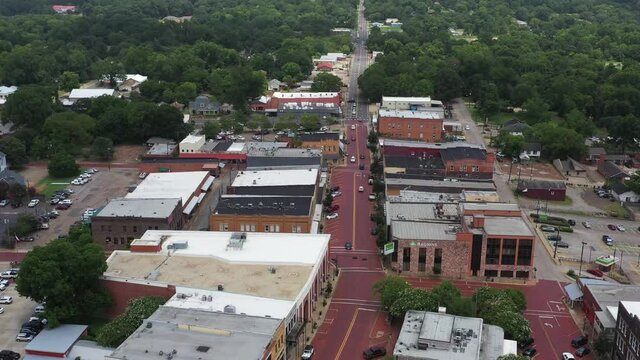 Old Small Town Buildings and Streets, Nacagdoches, Texas, USA