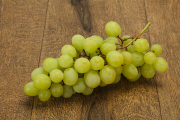 Sweet ripe Green grape branch