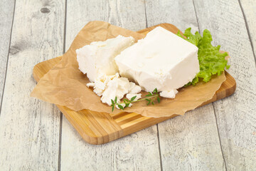 Greek traditional Feta soft cheese