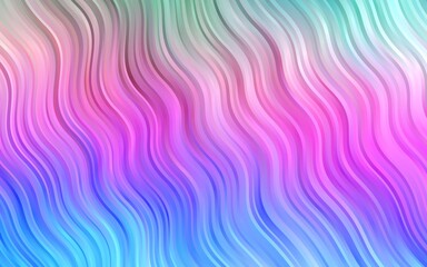 Light Multicolor, Rainbow vector template with bent ribbons.