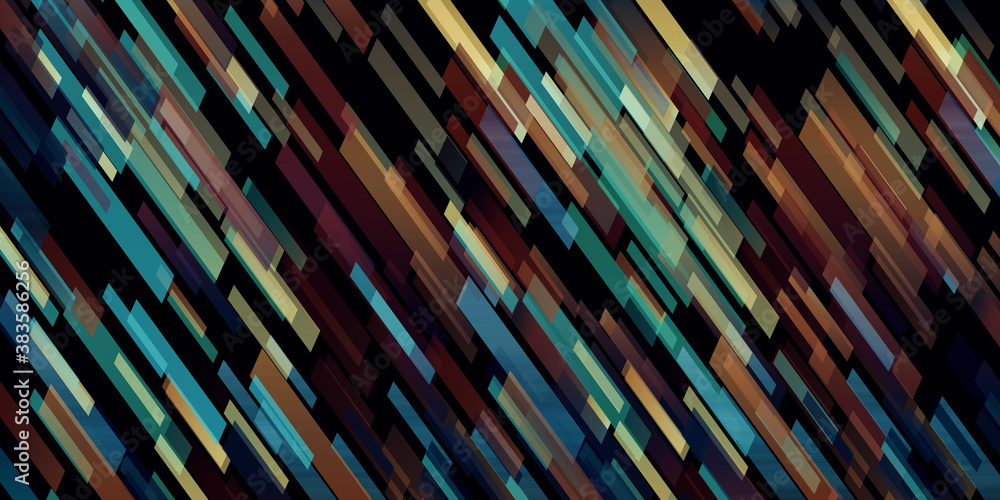 Poster 3d illustration barely dark blue yellow red light abstract technology background for computer graphi