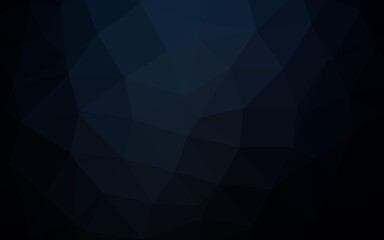 Obraz premium Dark Black vector triangle mosaic template.