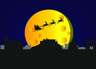 skyline of granada city in spain. 