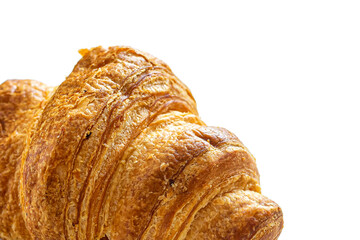 Fresh croissant with a crisp Golden crust