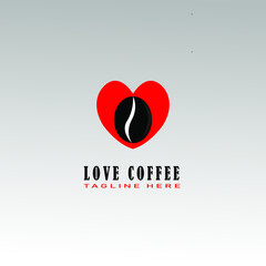 Coffee logo with leaves classic style for cafe business