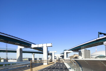 Obraz premium 完成したインターチェンジ