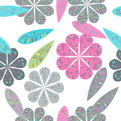 Floral seamless pattern.