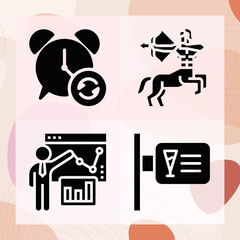 Simple set of tell related filled icons