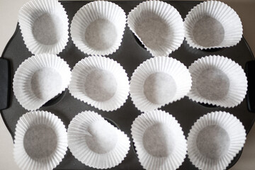 Young child baking mixing 