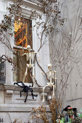 Fototapeta na wymiar Upper East Side Halloween Decorations - New York City - Fall