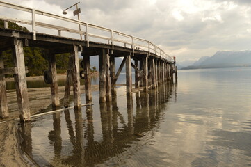 Obraz premium Hiking in the mountains and around the lakes of Bariloche and San Martin in Argentina