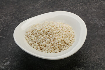 Raw arborio rice for Risotto