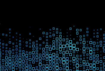 Dark BLUE vector background with rectangles.