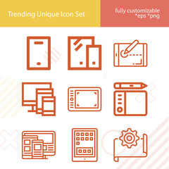 Simple set of dose related lineal icons.