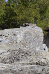 Top of 150 year old stone wall