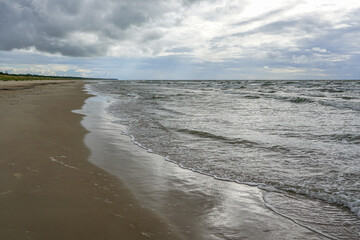 baltic sea coast in latvia in summer