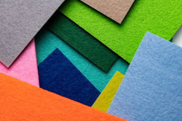 Fototapeta premium colorful selection of felt patterns, horizontal