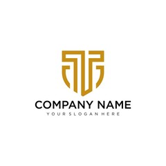 T Letter Logo concept. Creative Minimal Monochrome Monogram emblem design template. Graphic Alphabet Symbol for Corporate Business Identity. Creative Vector element