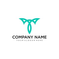 T Letter Logo concept. Creative Minimal Monochrome Monogram emblem design template. Graphic Alphabet Symbol for Corporate Business Identity. Creative Vector element