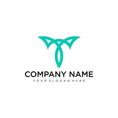 T Letter Logo concept. Creative Minimal Monochrome Monogram emblem design template. Graphic Alphabet Symbol for Corporate Business Identity. Creative Vector element